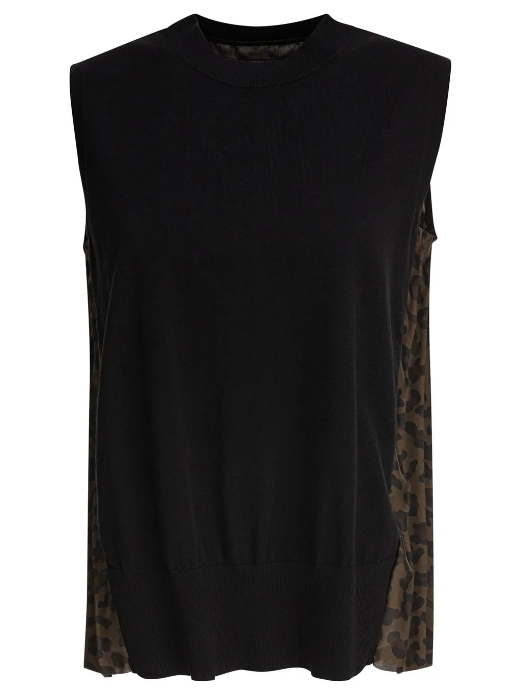 Sacai Printed Sleeveless Top