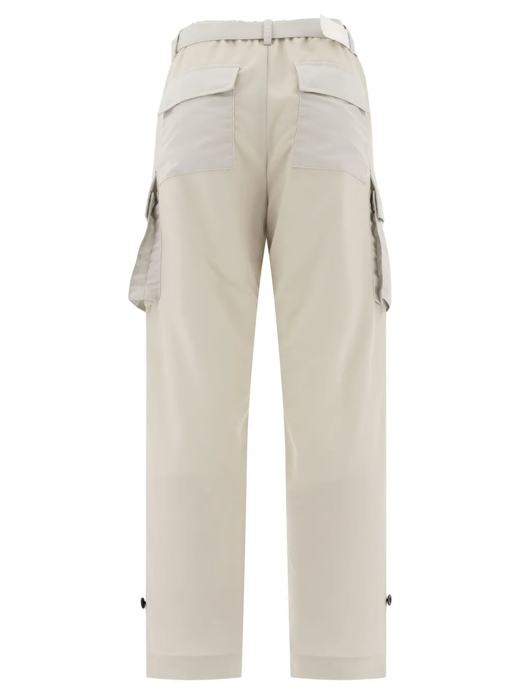 Sacai High-Rise Straight-Leg Trousers
