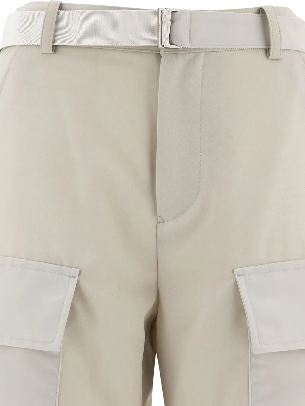 Sacai High-Rise Straight-Leg Trousers