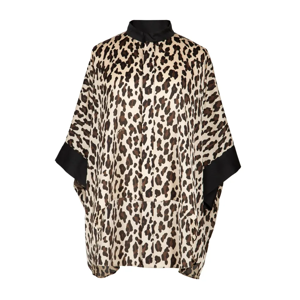 Sacai Leopard-Printed Dolman Sleeved Blouse