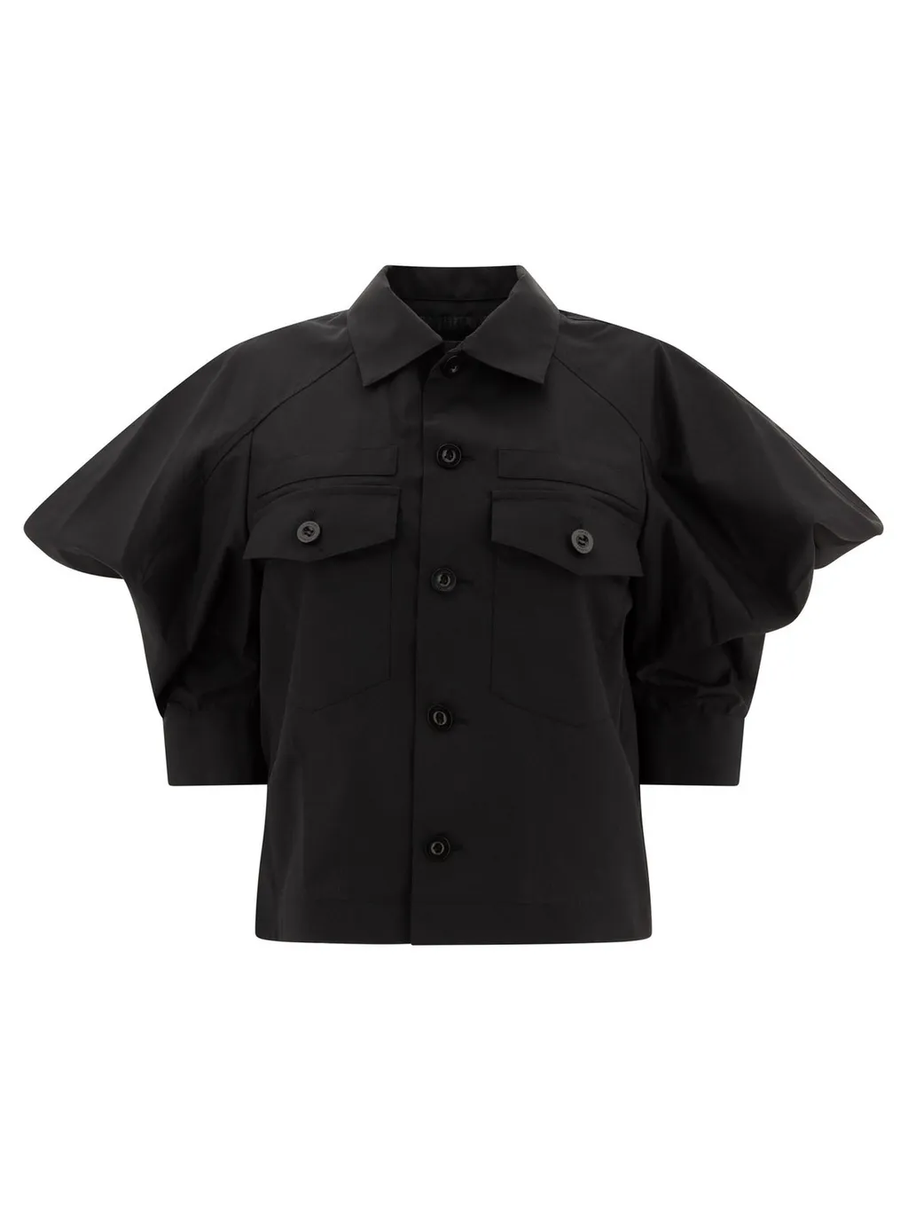 Sacai Balloon Sleeved Poplin Shirt