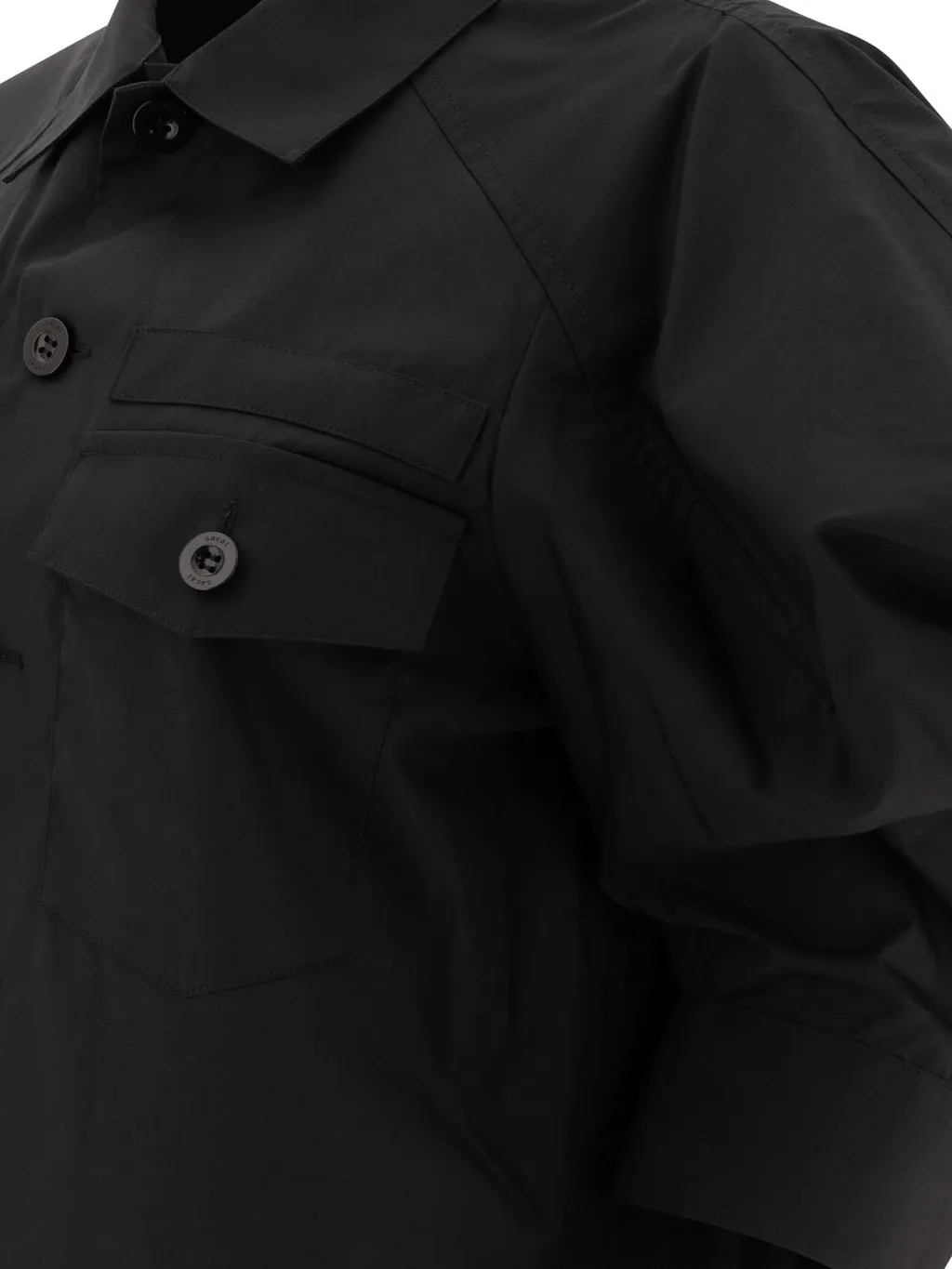 Sacai Balloon Sleeved Poplin Shirt