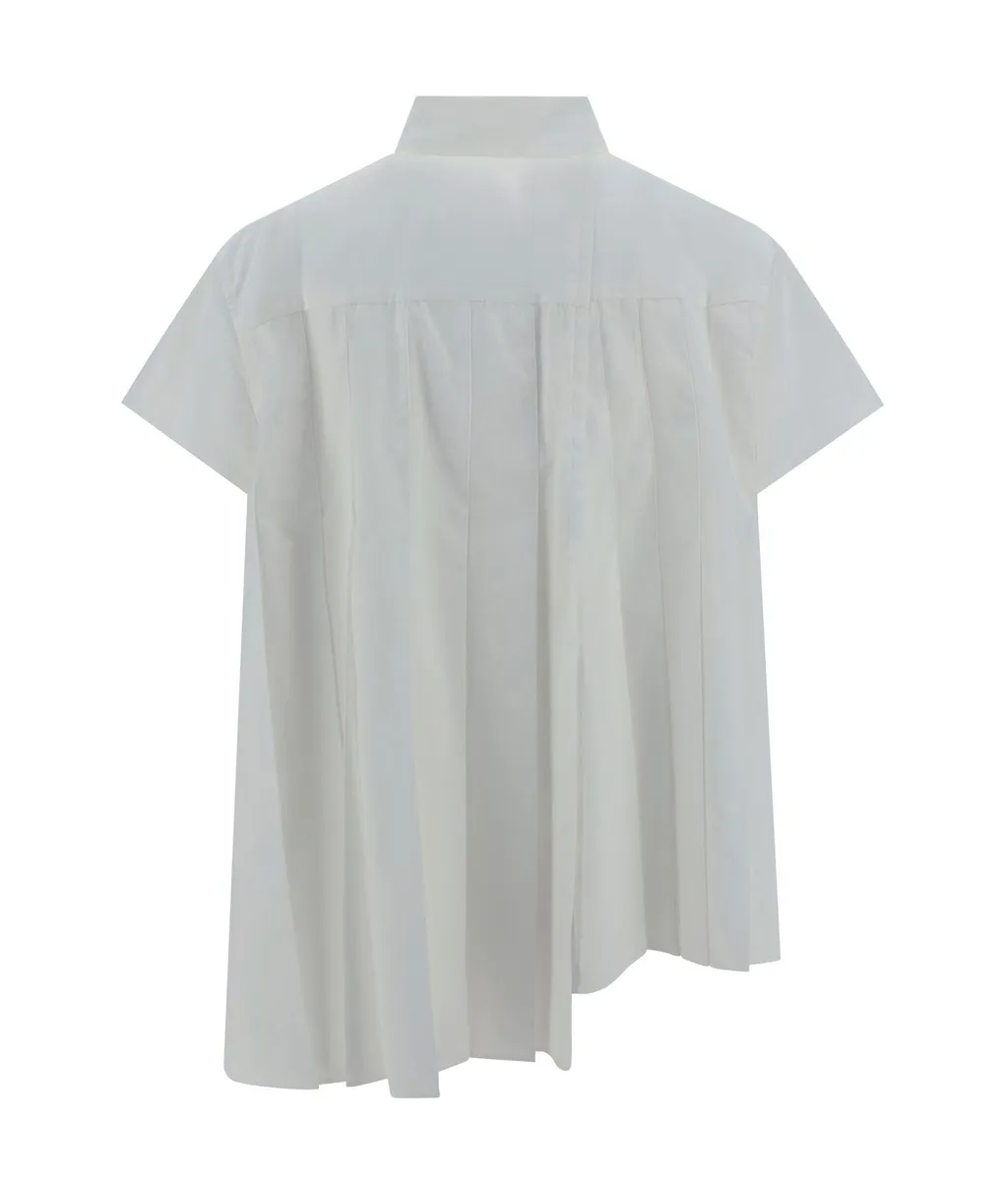 Sacai Asymmetric Short-Sleeved Shirt