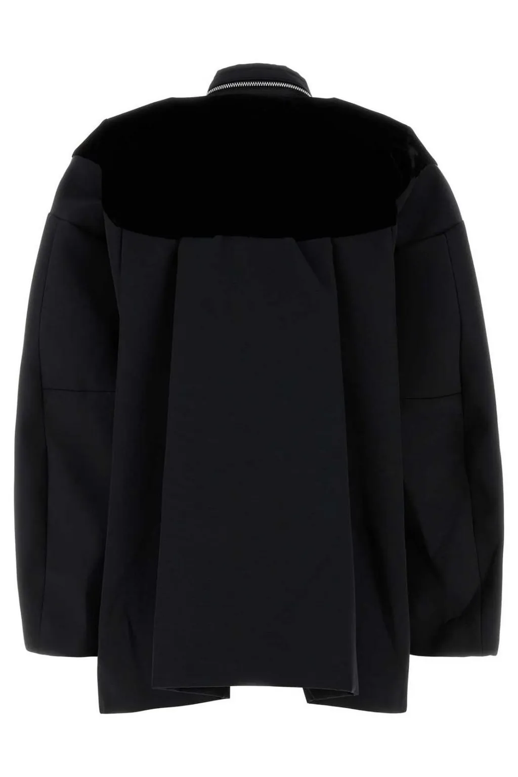 Sacai Pocket-Detailed Velvet Panel Jacket