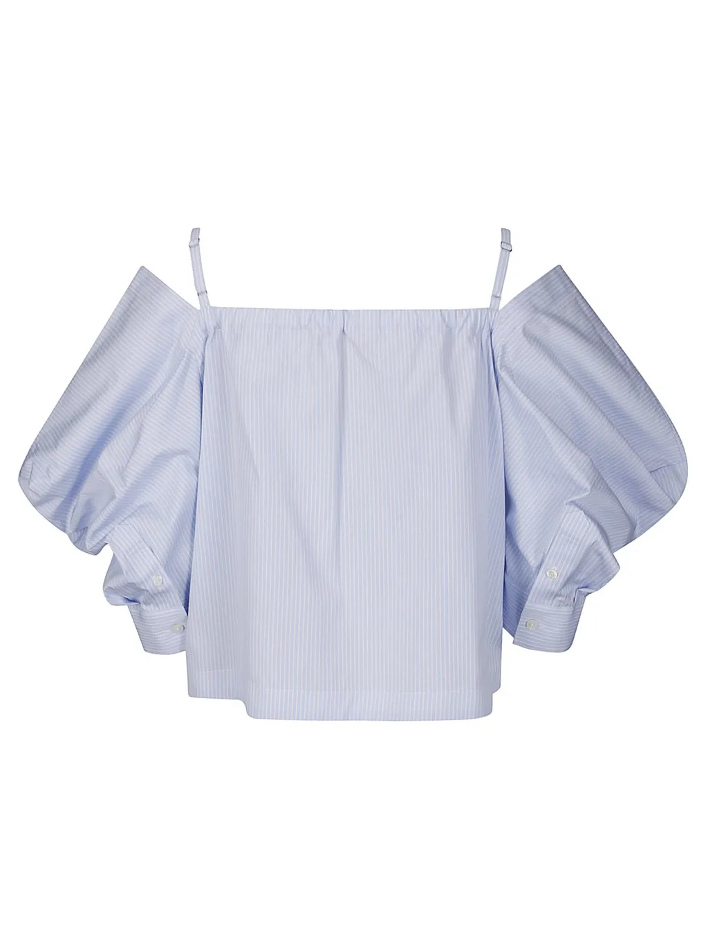 Sacai Striped Elasticated Band Blouse
