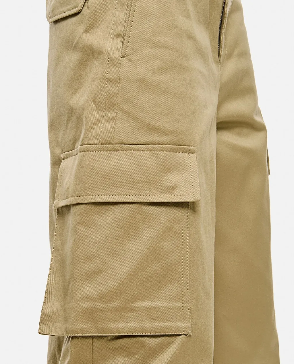 Sacai Wide Leg Belted Trousers