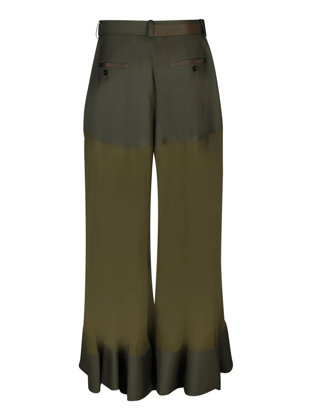 Sacai High Waist Flared Trousers