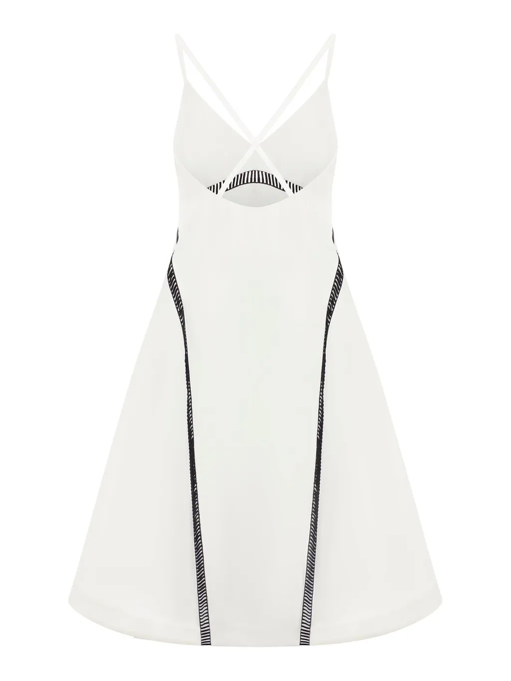 Sacai V-Neck Sleeveless Midi Dress