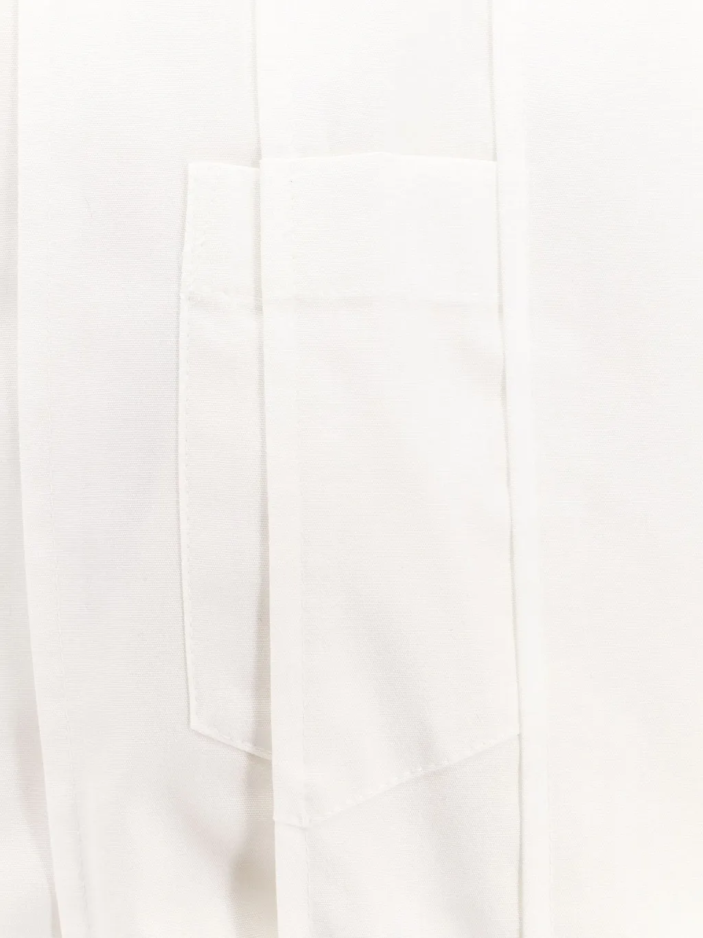 Sacai Collared Pleated Long-Sleeved Shirt
