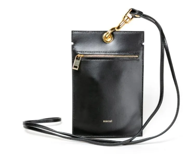 Sacai Logo Printed Shoulder Bag