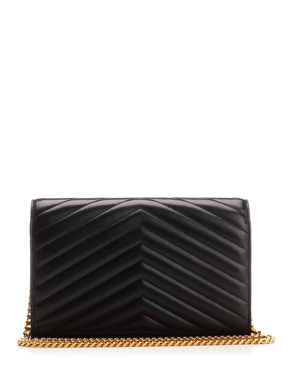 Saint Laurent Cassandre Matelassé Chain Wallet