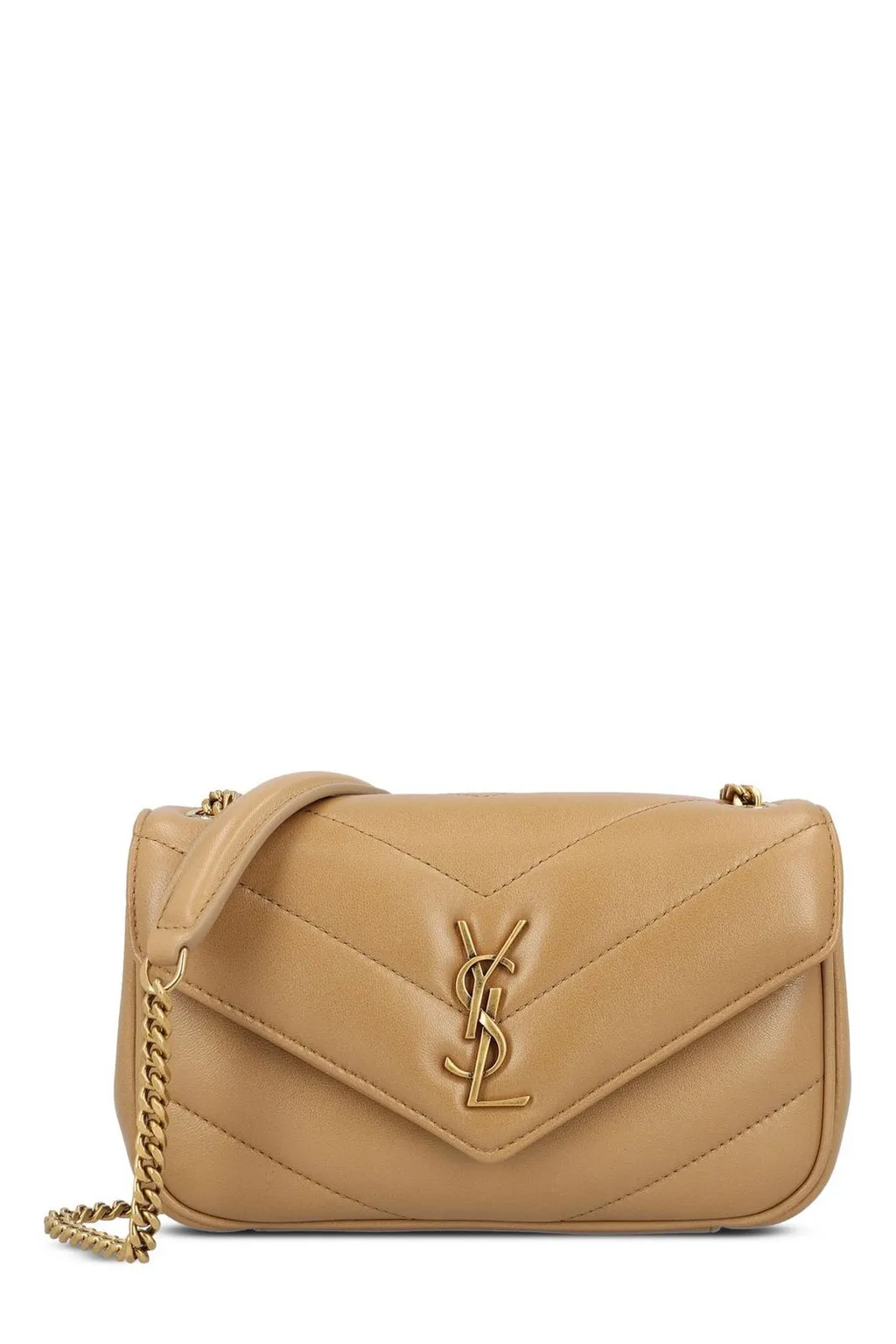 Saint Laurent Loulou Logo Plaque Mini Shoulder Bag