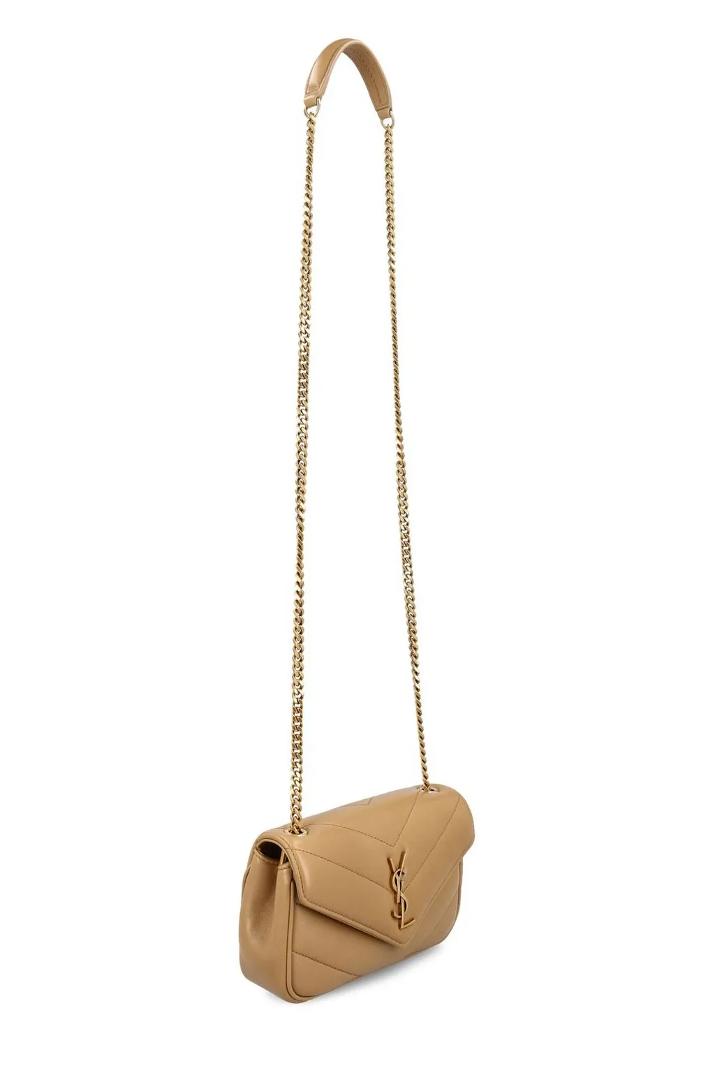 Saint Laurent Loulou Logo Plaque Mini Shoulder Bag