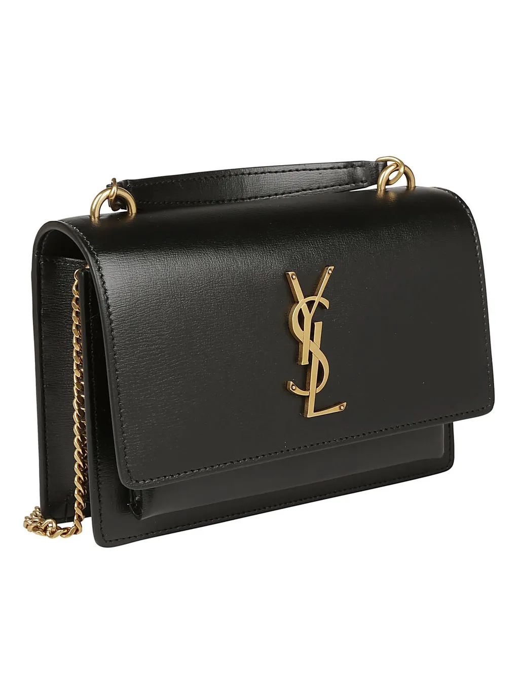 Saint Laurent Sunset Logo Plaque Shoulder Bag