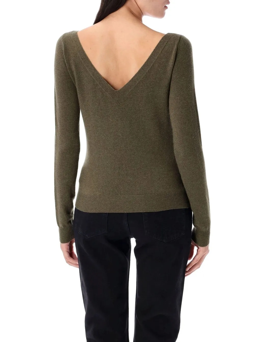 Saint Laurent V-Neck Long-Sleeved Jumper