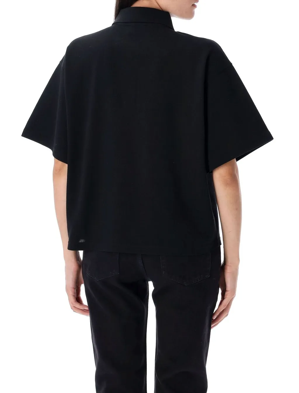 Saint Laurent Cassandre Short-Sleeved Polo Shirt