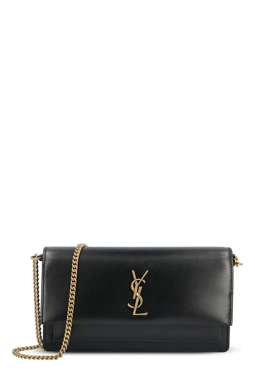Saint Laurent Sunset Foldover Top Clutch Bag