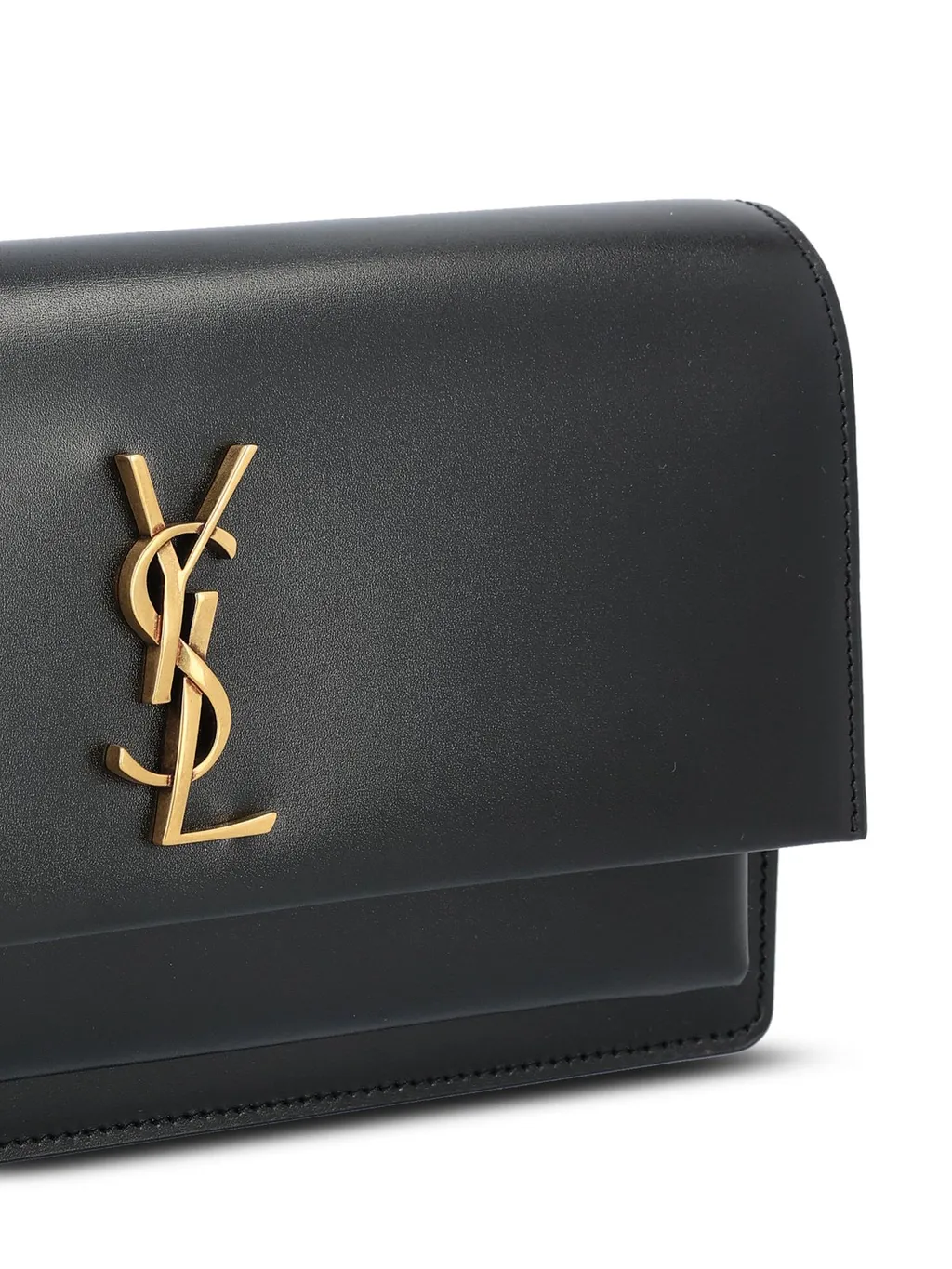 Saint Laurent Sunset Foldover Top Clutch Bag