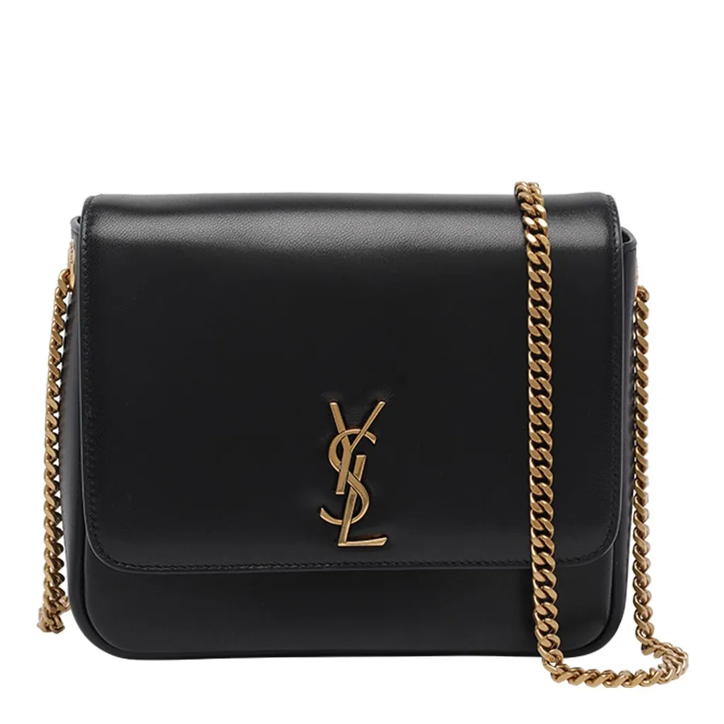 Saint Laurent Kate Logo Plaque Shoulder Bag
