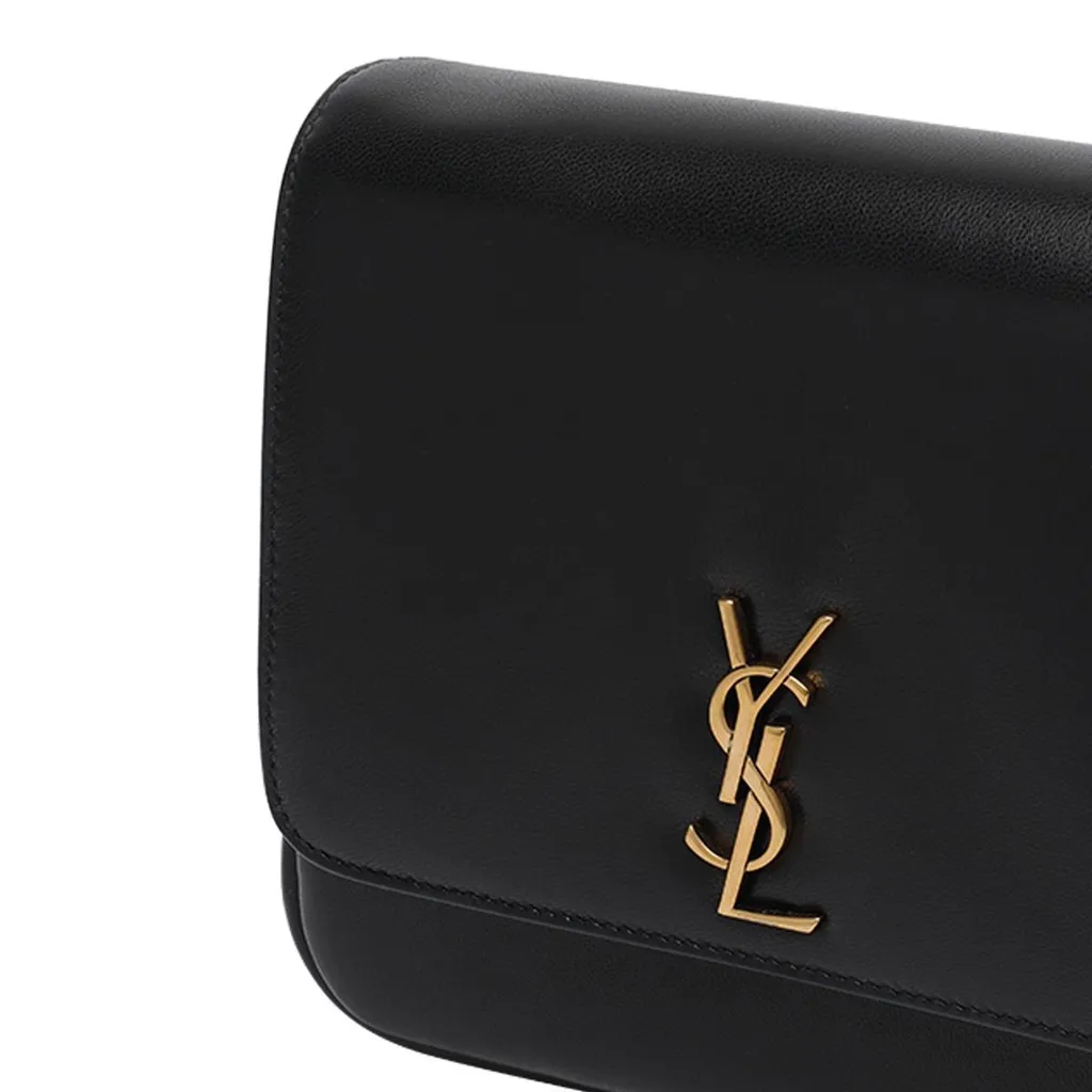 Saint Laurent Kate Logo Plaque Shoulder Bag
