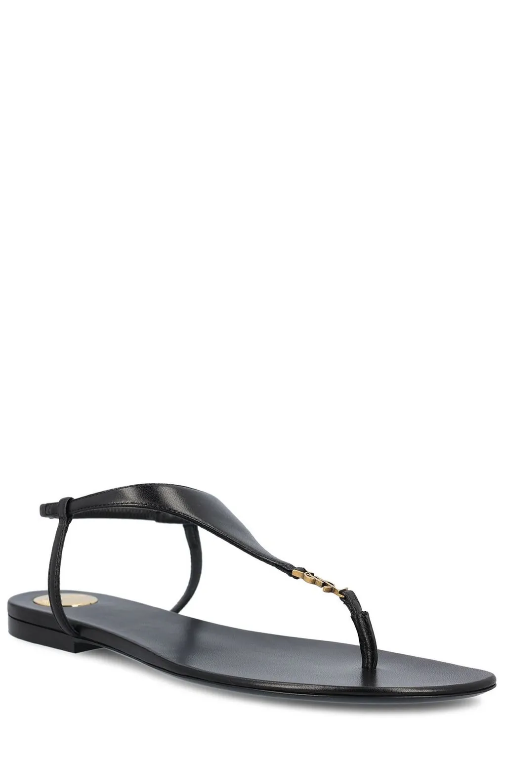 Saint Laurent Cassandra Logo Plaque Sandals