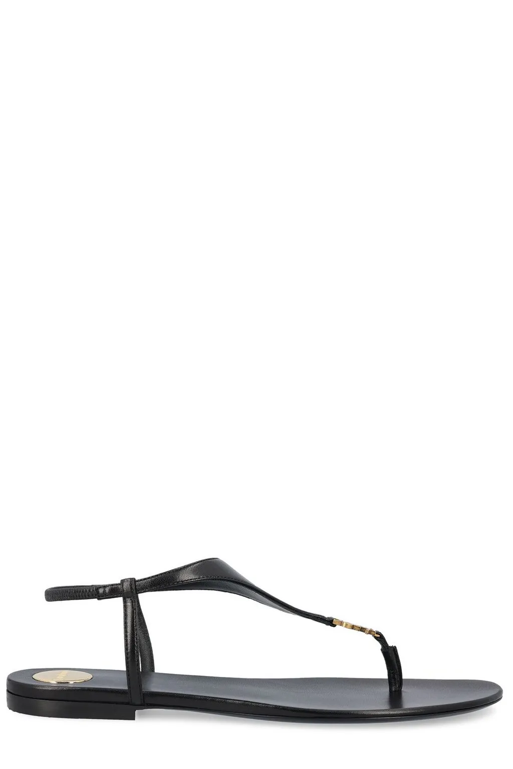 Saint Laurent Cassandra Logo Plaque Sandals