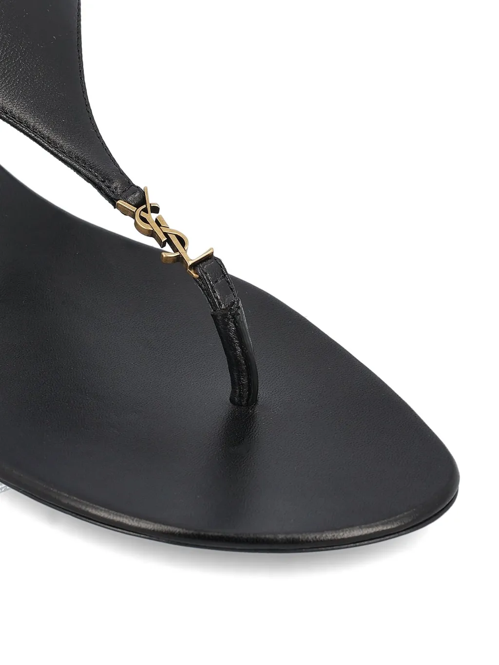 Saint Laurent Cassandra Logo Plaque Sandals