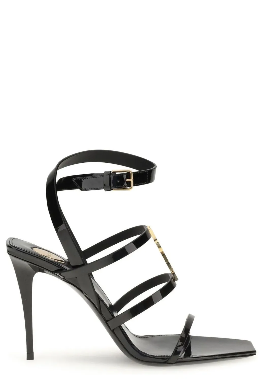 Saint Laurent Cassandra Logo Plaque Sandals