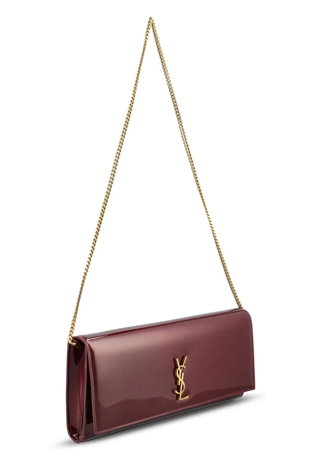 Saint Laurent Kate Foldover Top Clutch Bag
