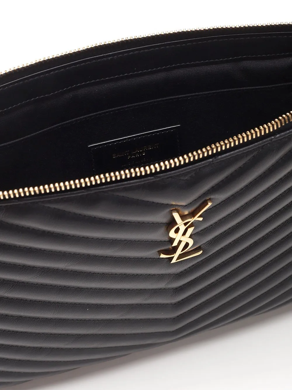 Saint Laurent Cassandre Matelassé Quilted Zipped Pouch