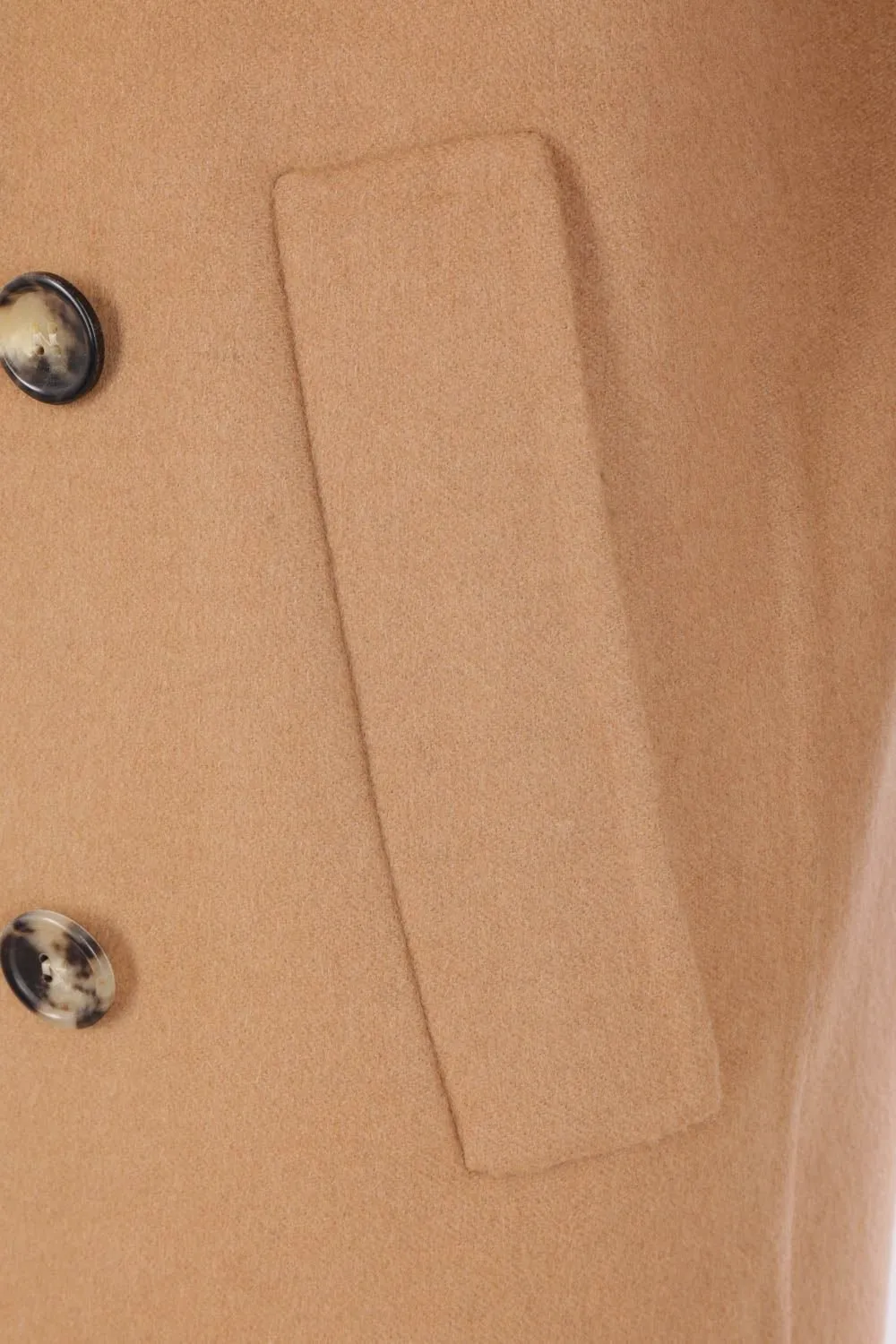 Saint Laurent Double-Breasted Long Coat