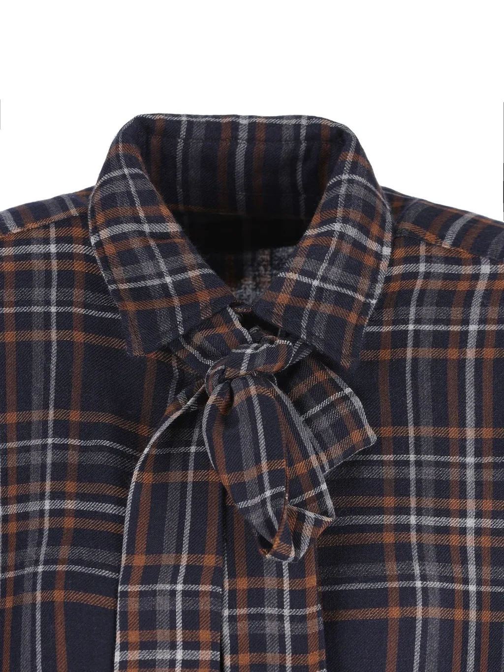 Saint Laurent Cassandre Tartan Button-Up Shirt