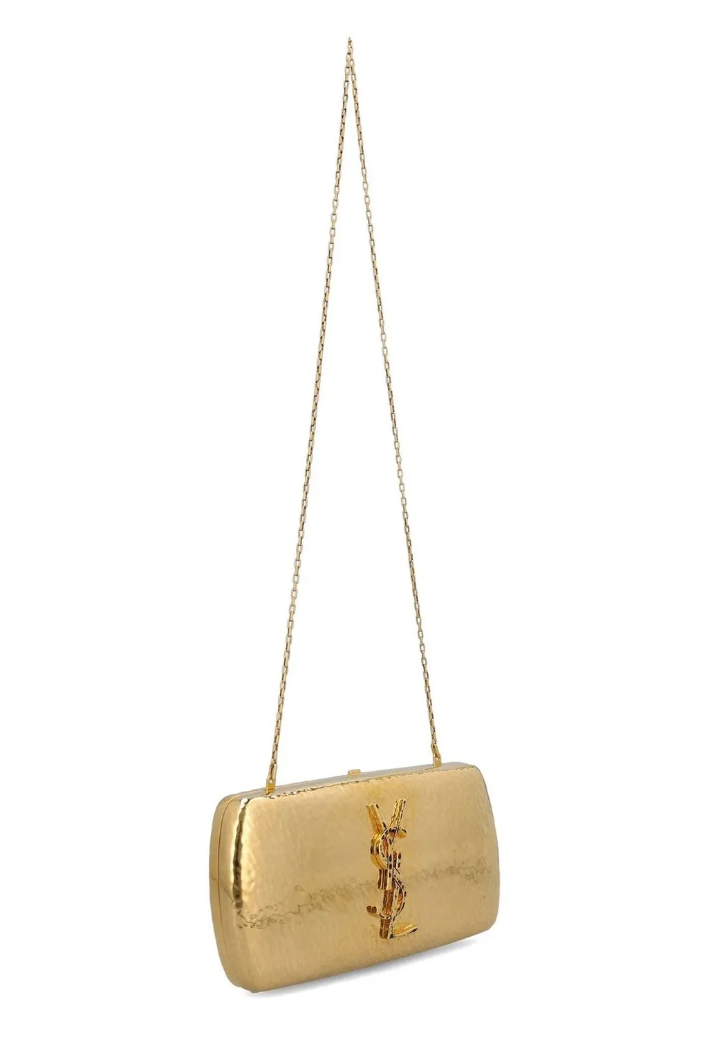 Saint Laurent Evening Logo Plaque Clutch Bag