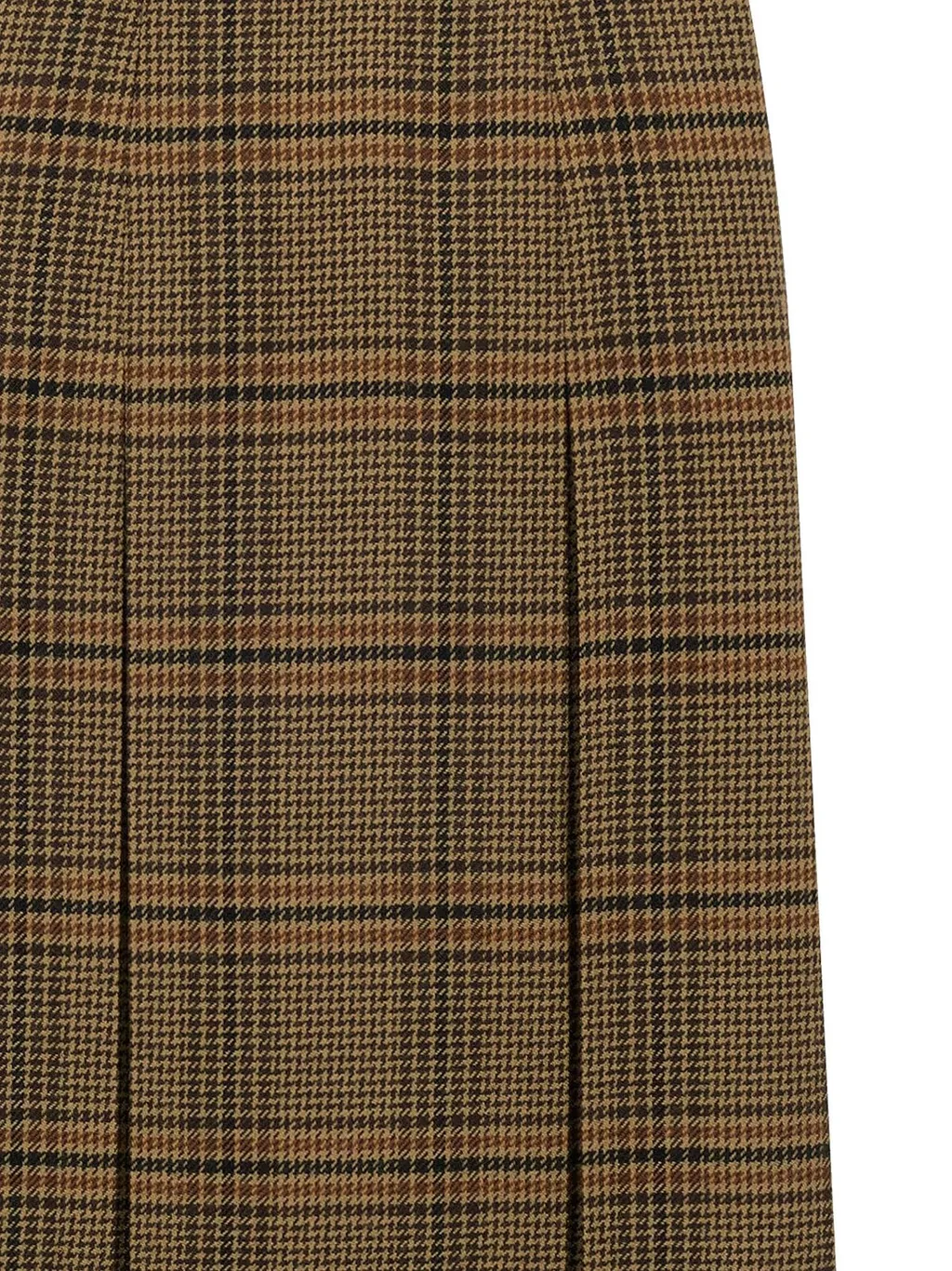 Saint Laurent Pleated Midi Skirt