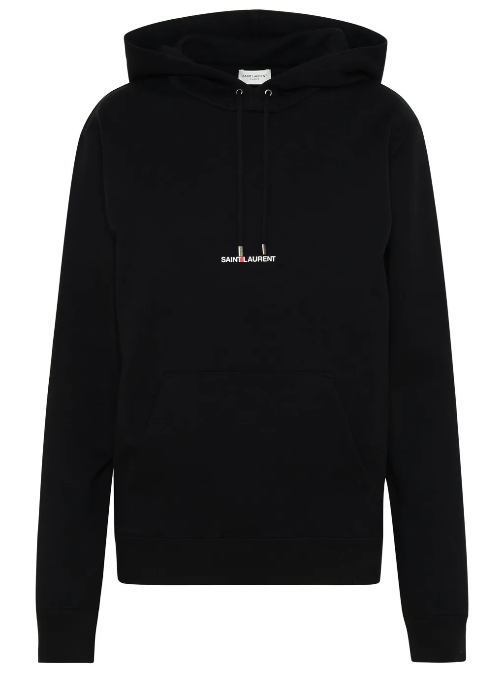 Saint Laurent Logo Printed Drawstring Hoodie