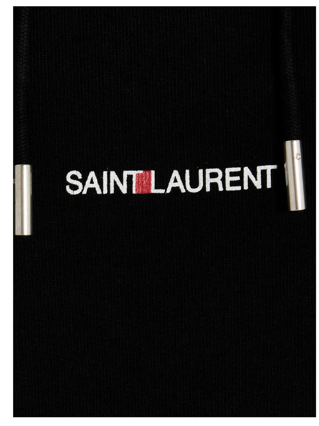 Saint Laurent Logo Printed Drawstring Hoodie