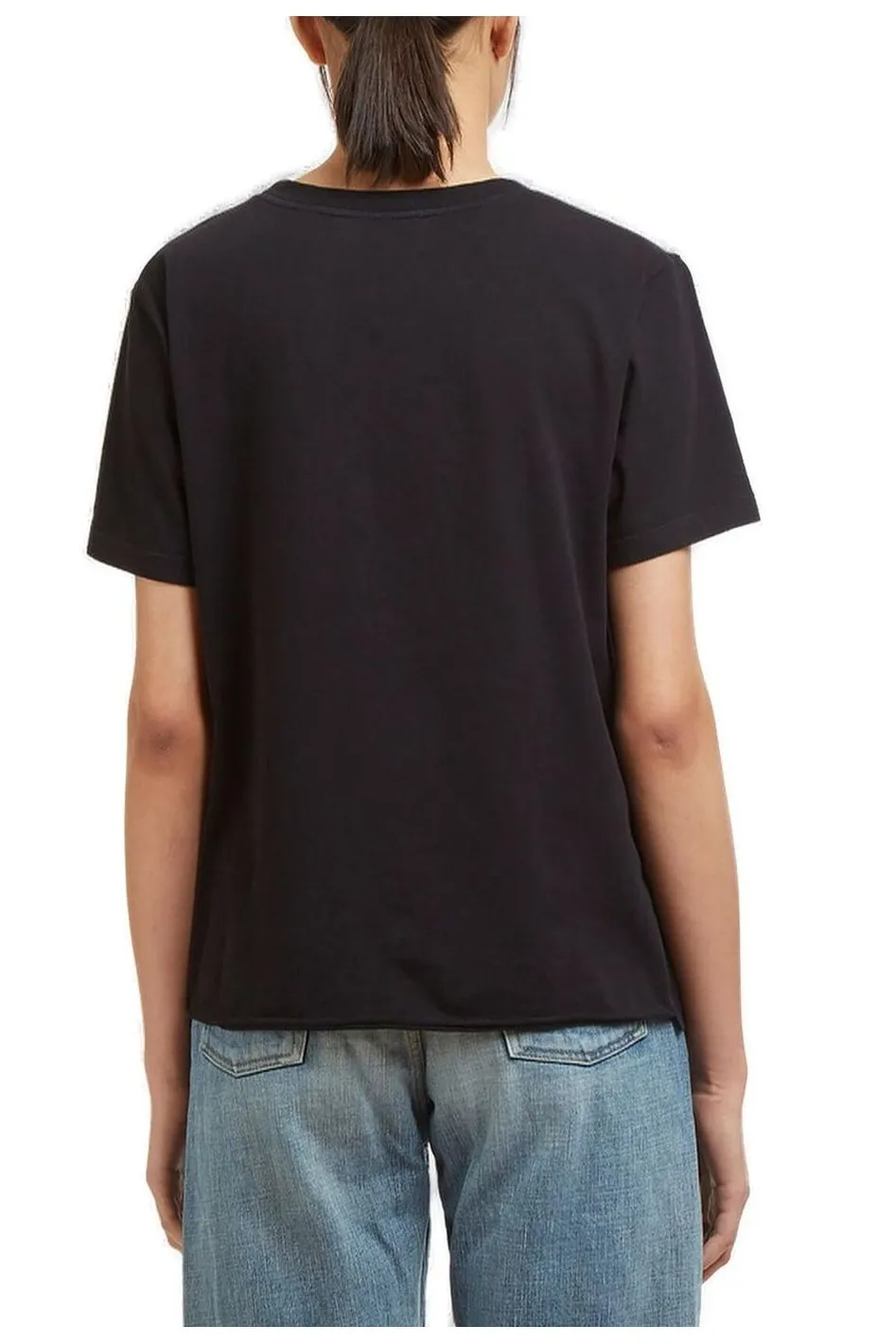 Saint Laurent Graphic Printed Crewneck T-Shirt