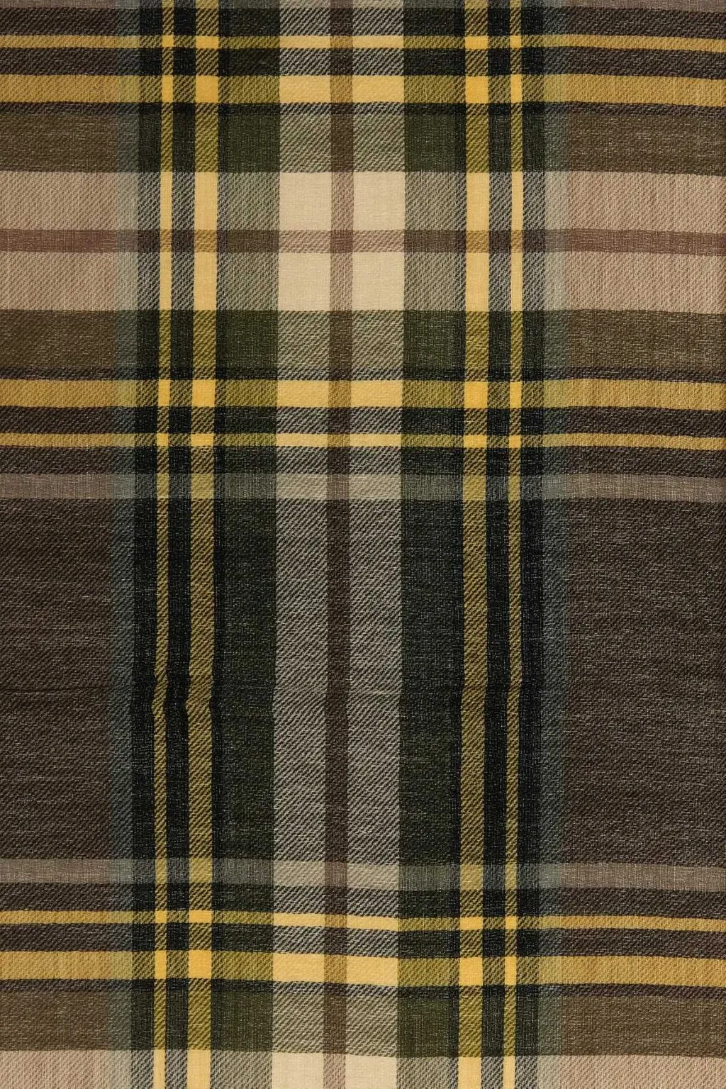 Saint Laurent Tartan Scarf
