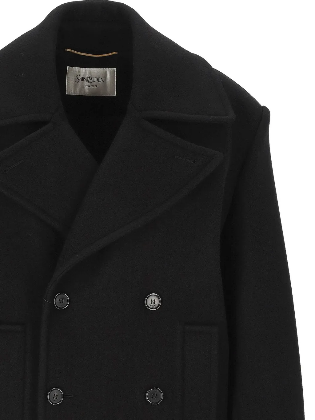 Saint Laurent Oversized Double-Breasted Peacoat