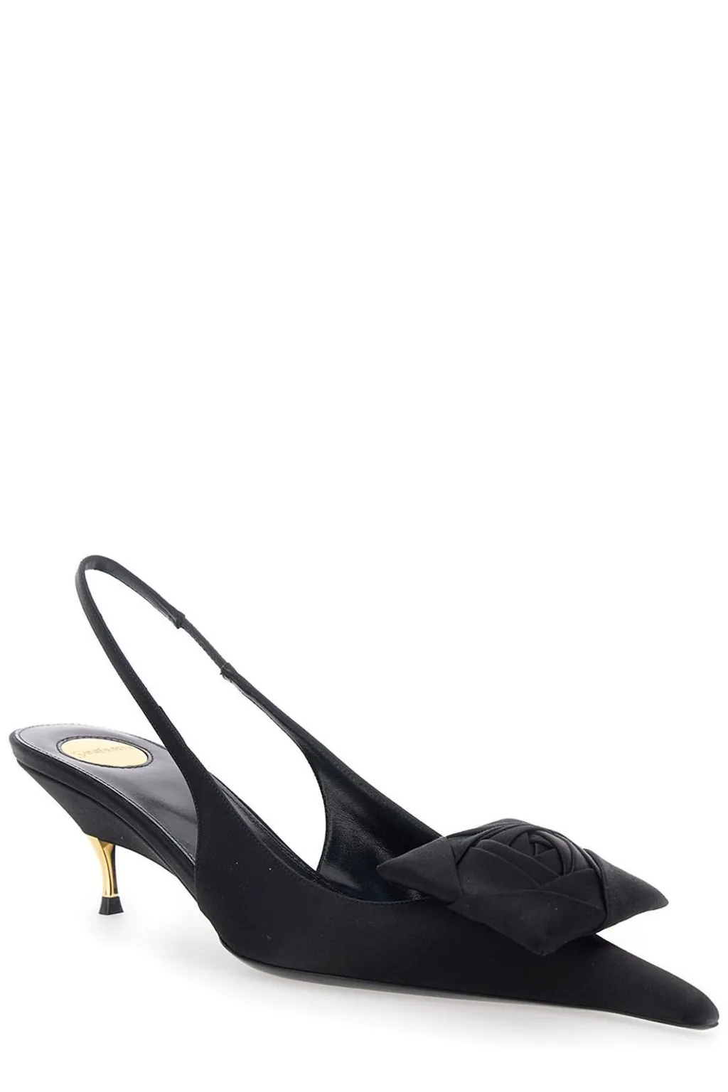 Saint Laurent Dakota Rose Detailed Slingback Pumps