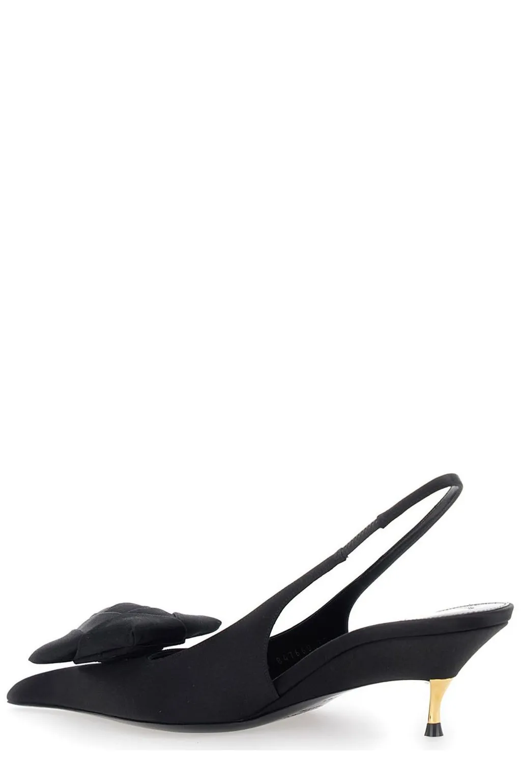 Saint Laurent Dakota Rose Detailed Slingback Pumps