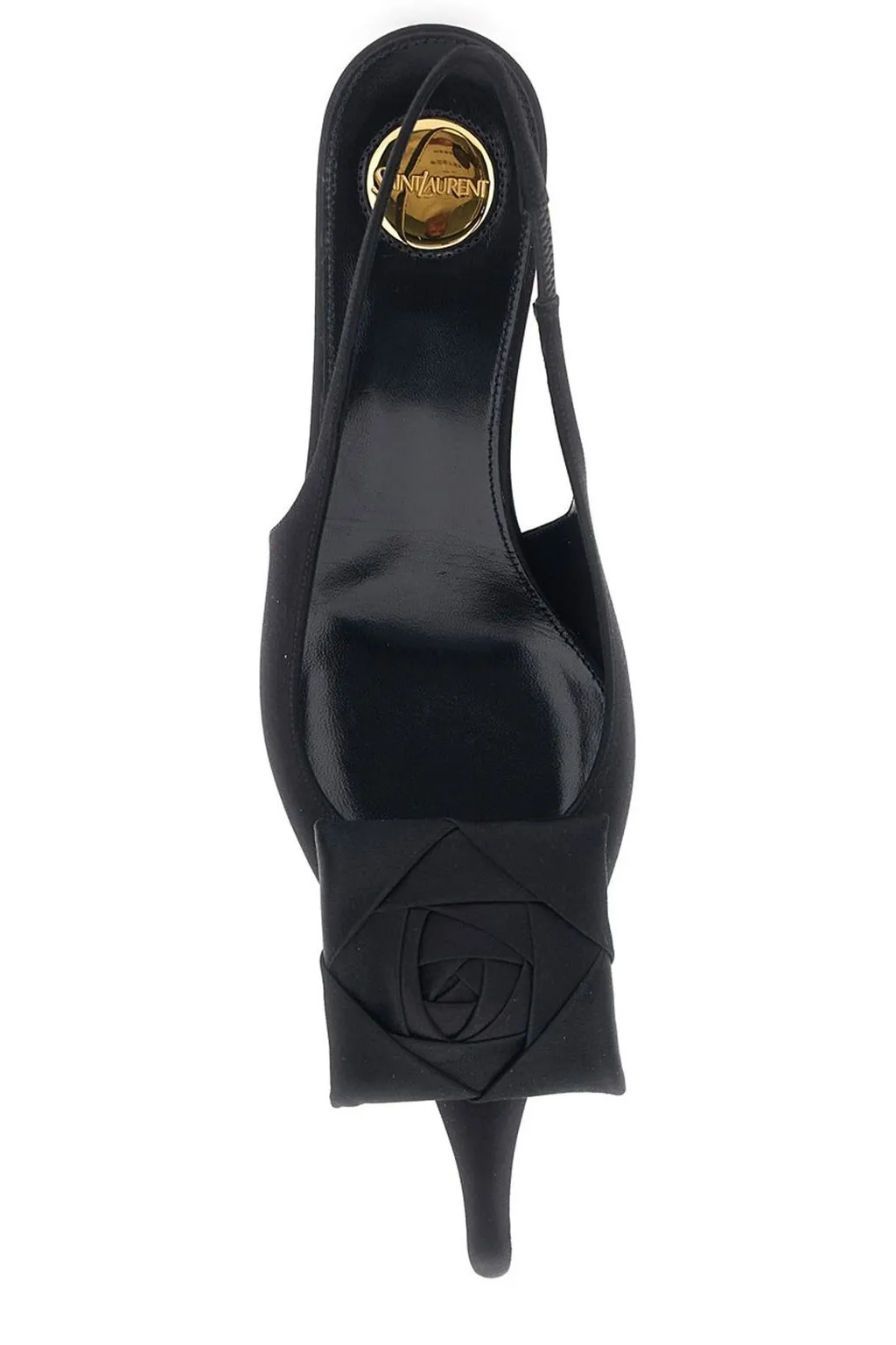 Saint Laurent Dakota Rose Detailed Slingback Pumps