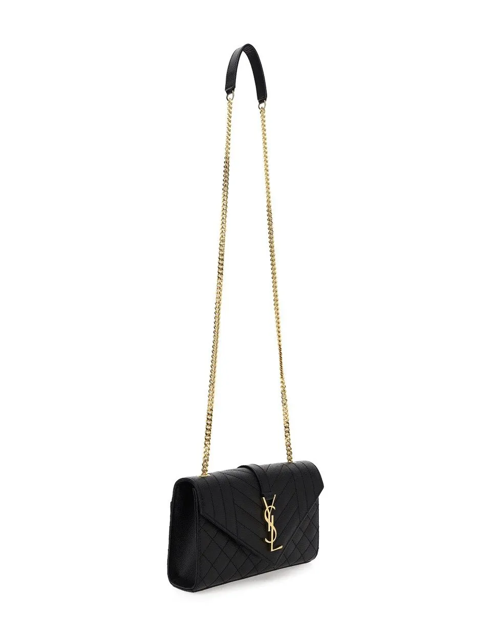 Saint Laurent Envelope Matelassé Small Crossbody Bag