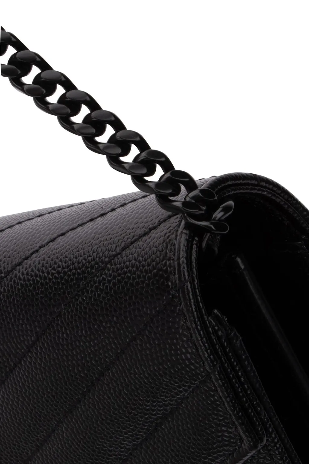 Saint Laurent Monogram Logo Plaque Shoulder Bag