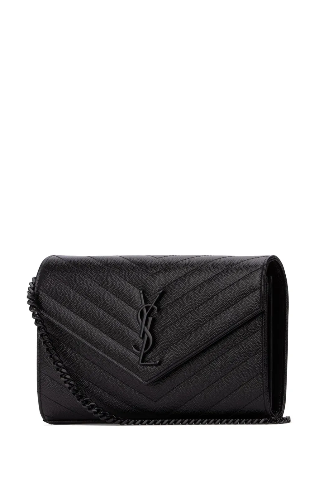 Saint Laurent Monogram Logo Plaque Shoulder Bag