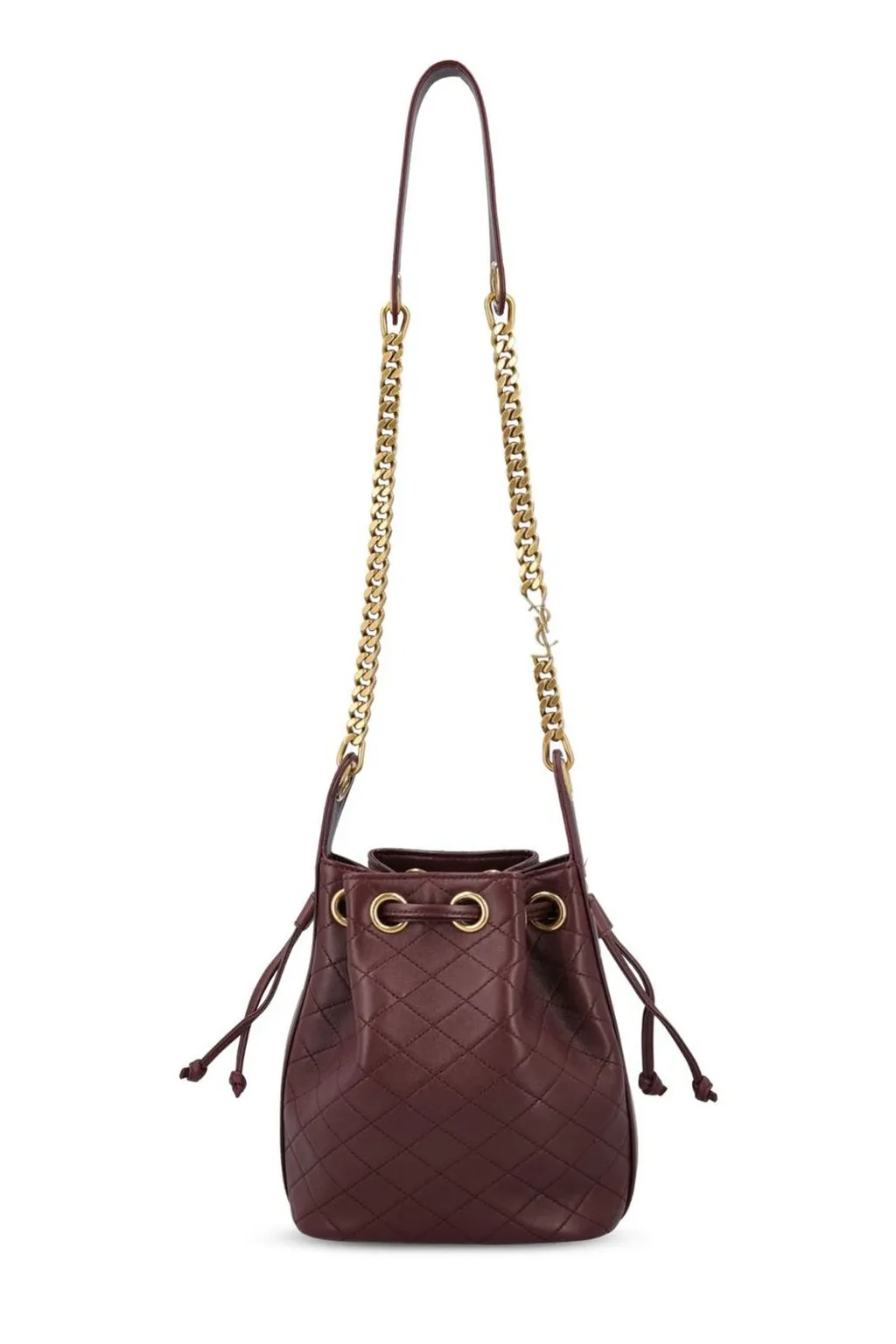 Saint Laurent Cassandre Logo Plaque Bucket Bag
