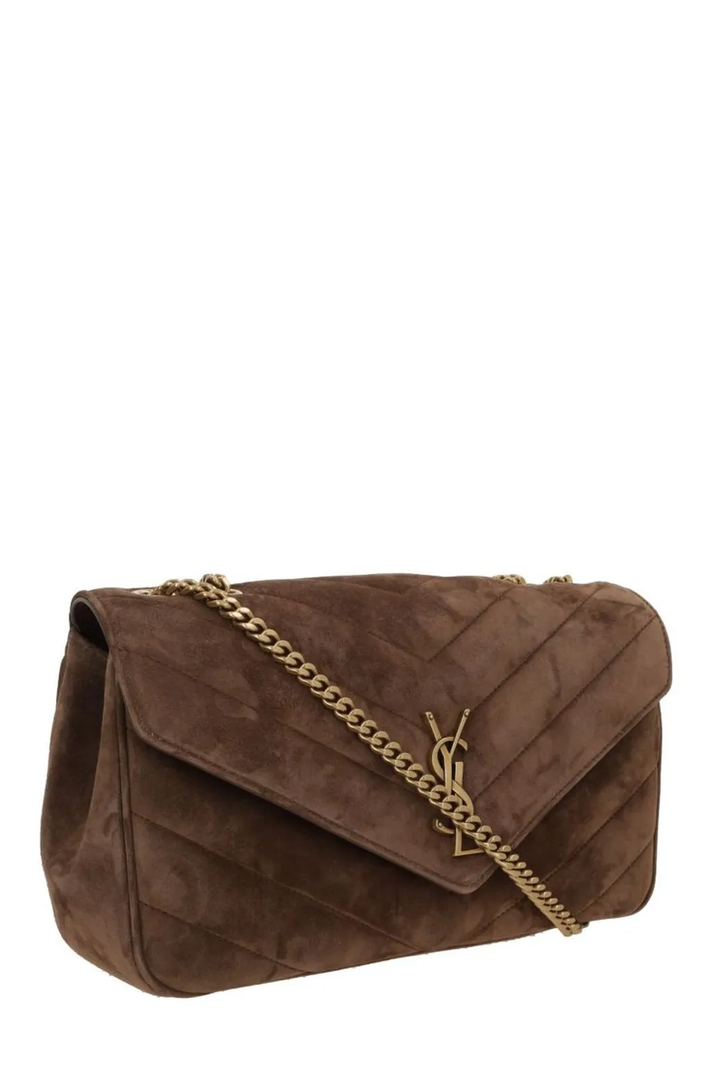 Saint Laurent Loulou Logo Plaque Medium Shoulder Bag
