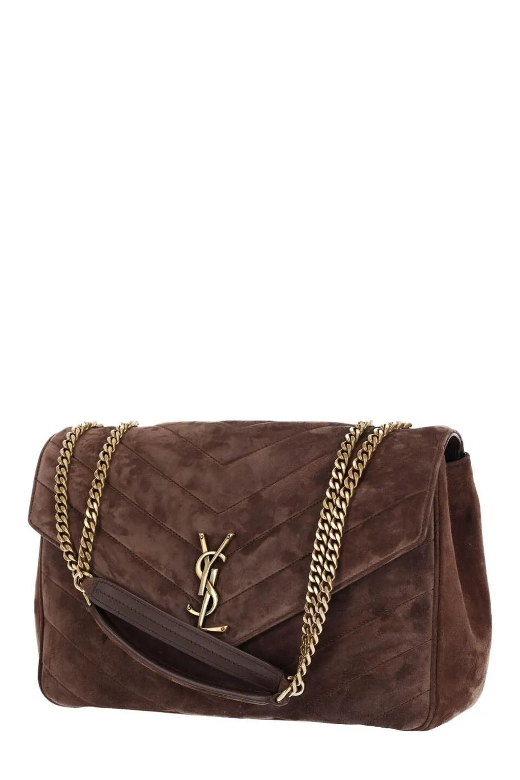 Saint Laurent Loulou Logo Plaque Large Shoulder Bag