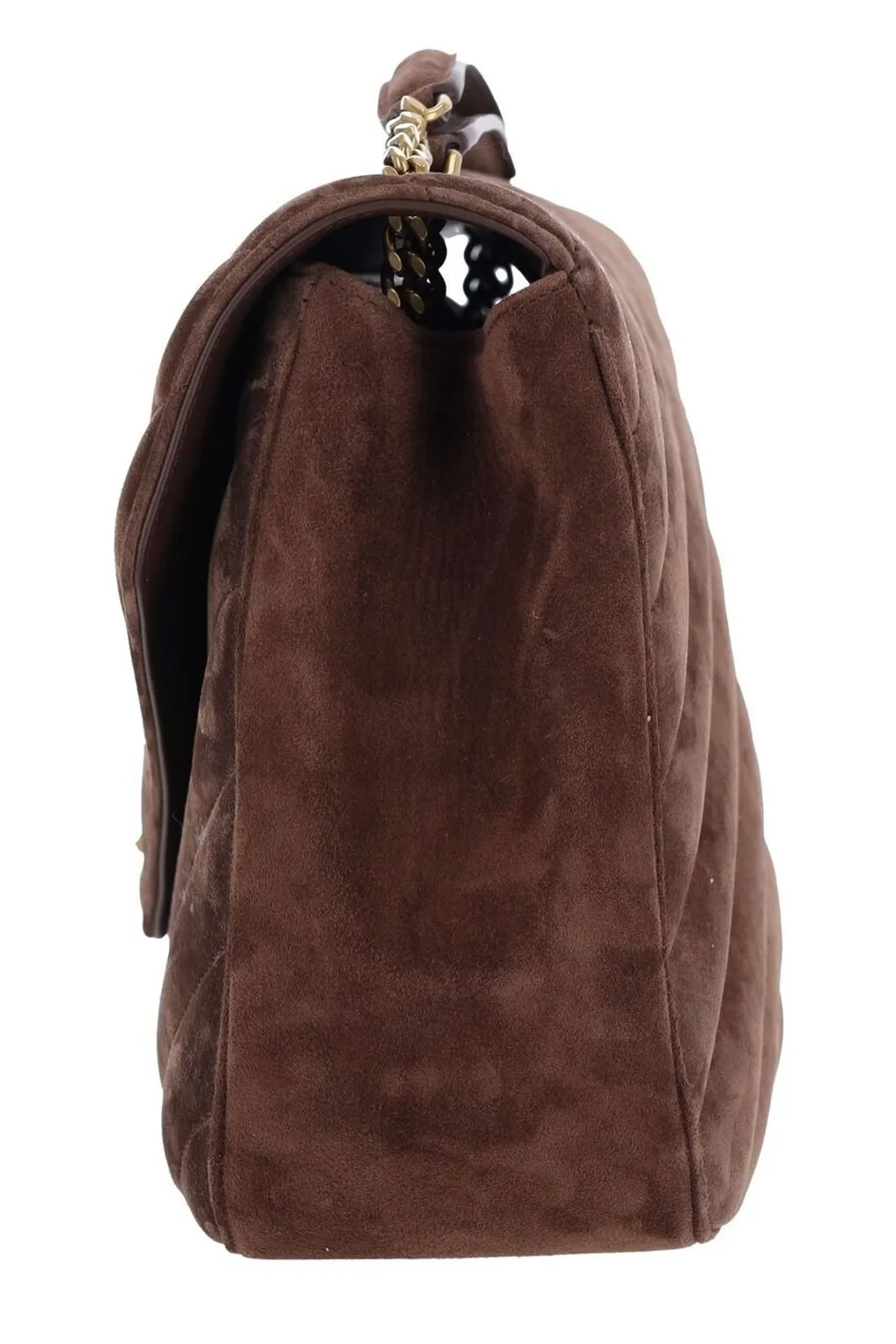 Saint Laurent Loulou Logo Plaque Large Shoulder Bag