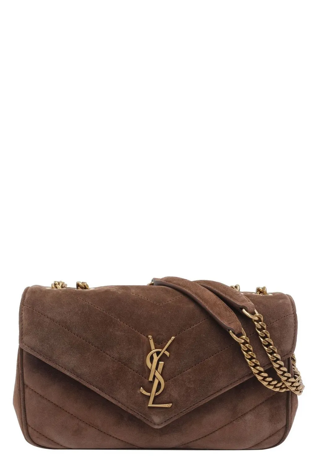 Saint Laurent Loulou Logo Plaque Small Shoulder Bag